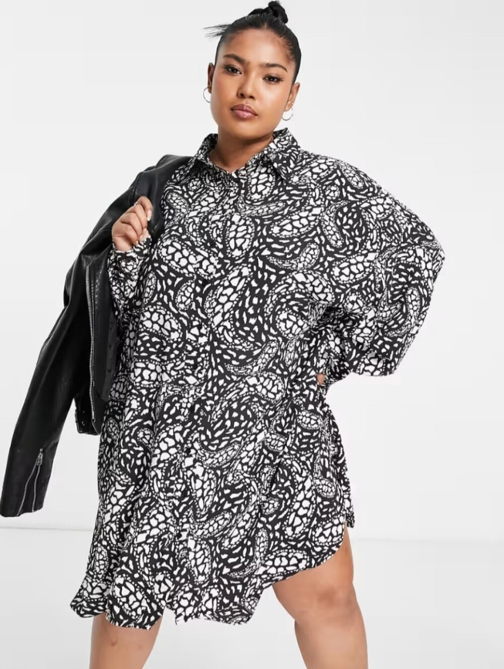 Animal Print Oversized Top Size 8